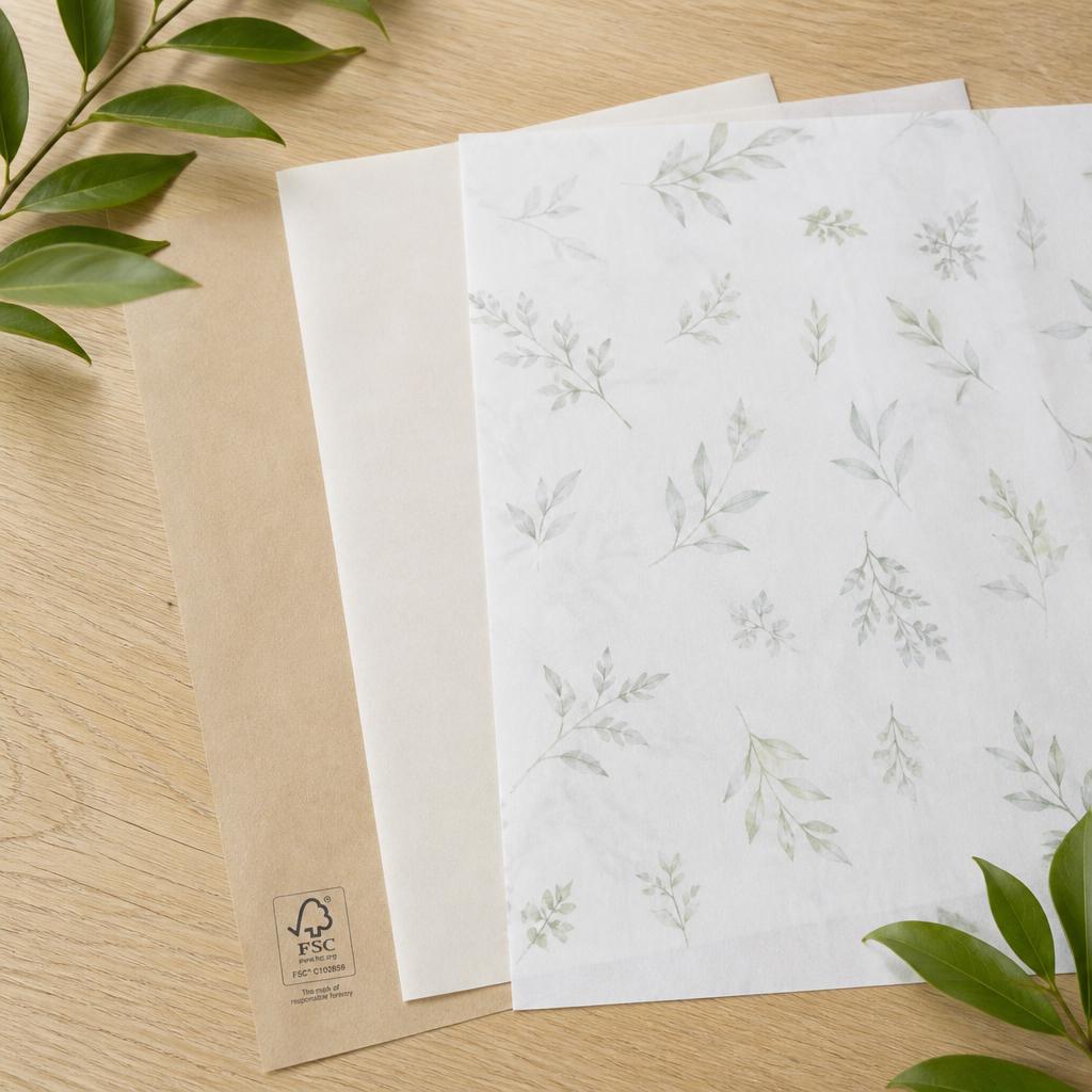 Sustainability — custom printed tissue paper